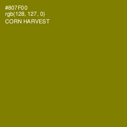 #807F00 - Corn Harvest Color Image